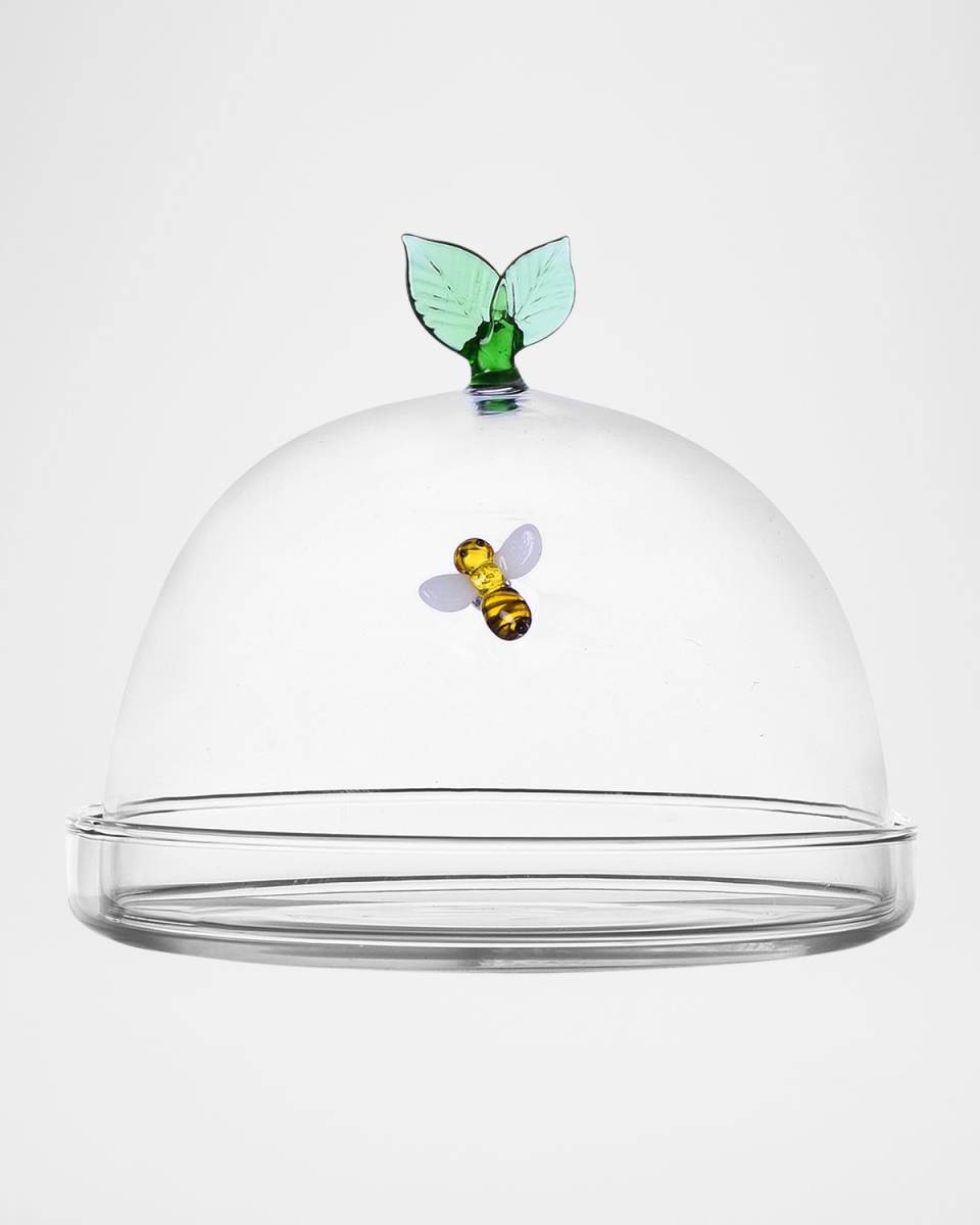 Garden Picnic Dome with Bee & Leaf Dish